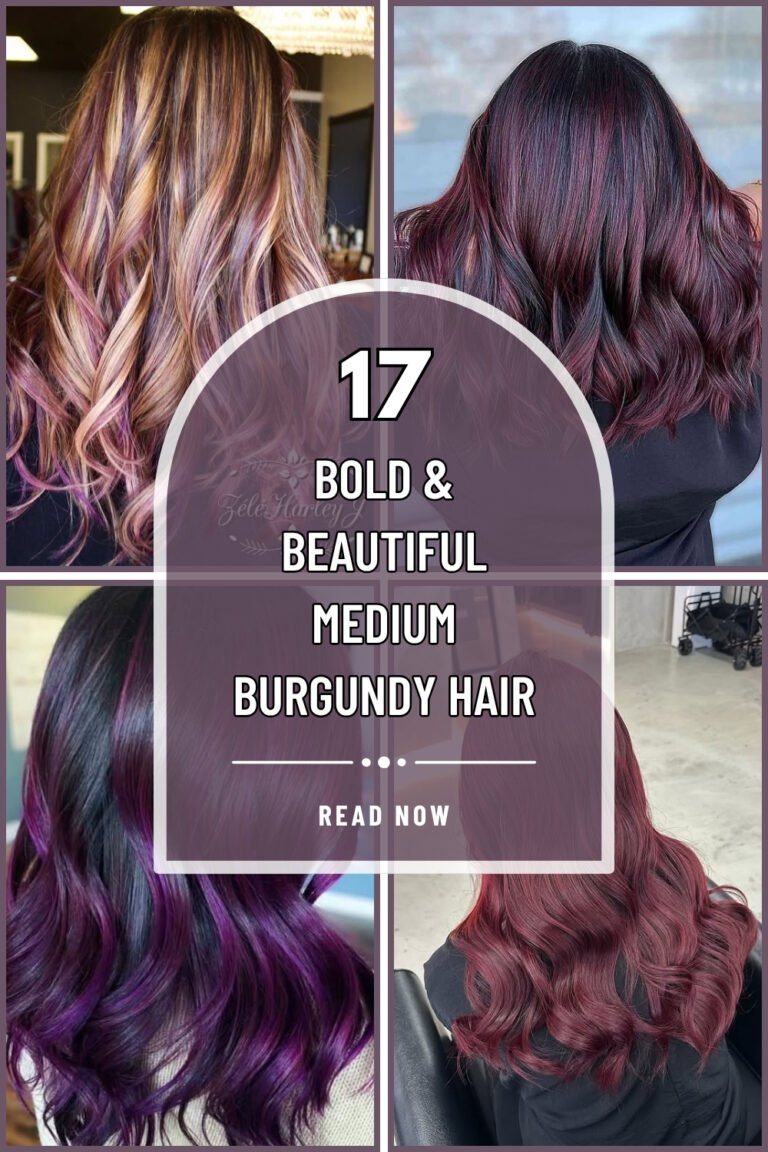 17 Bold & Beautiful Medium Burgundy Hair