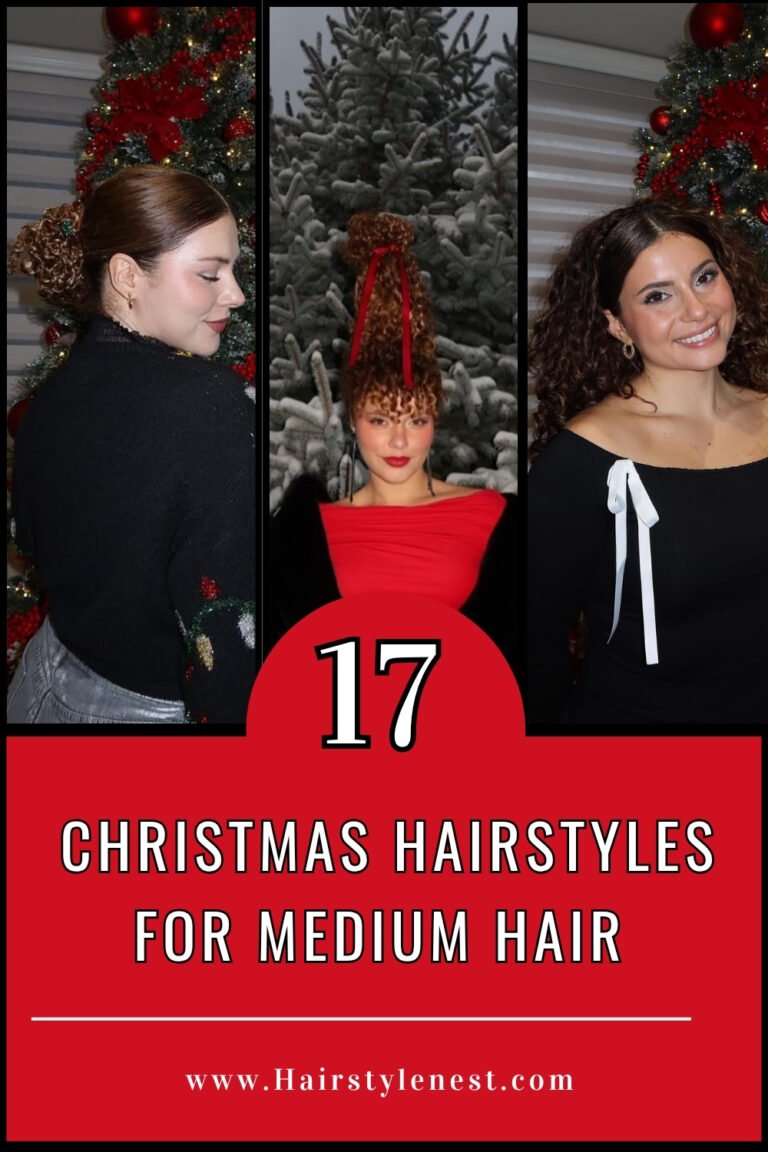 17 Christmas Hairstyles For Medium Hair