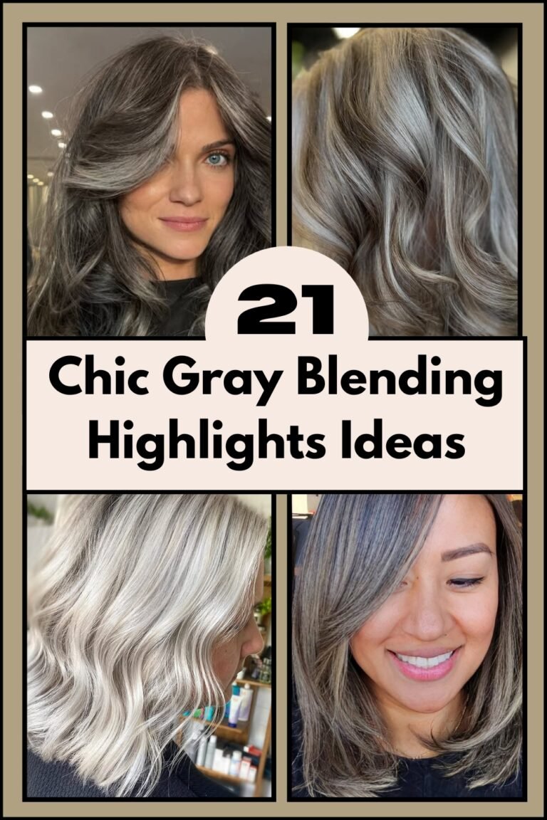 21 Chic Grey Blending Highlights Ideas