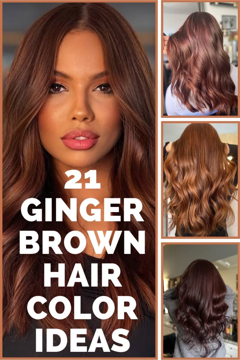 21 Ginger Brown Hair Color Ideas