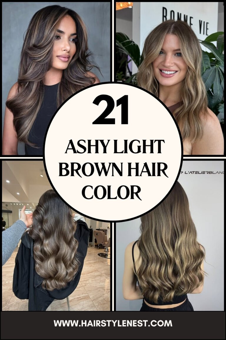 21 Soft and Chic Ashy Light Brown Hair color Ideas