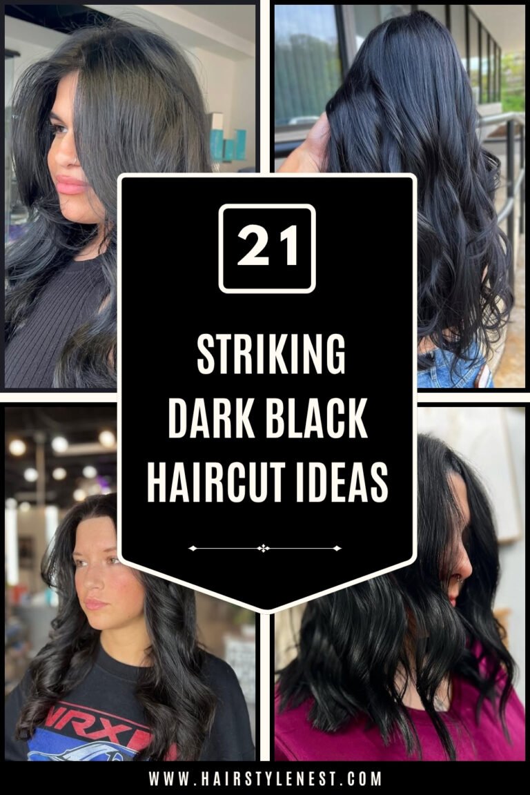 21 Striking Dark Black Hair Color Ideas