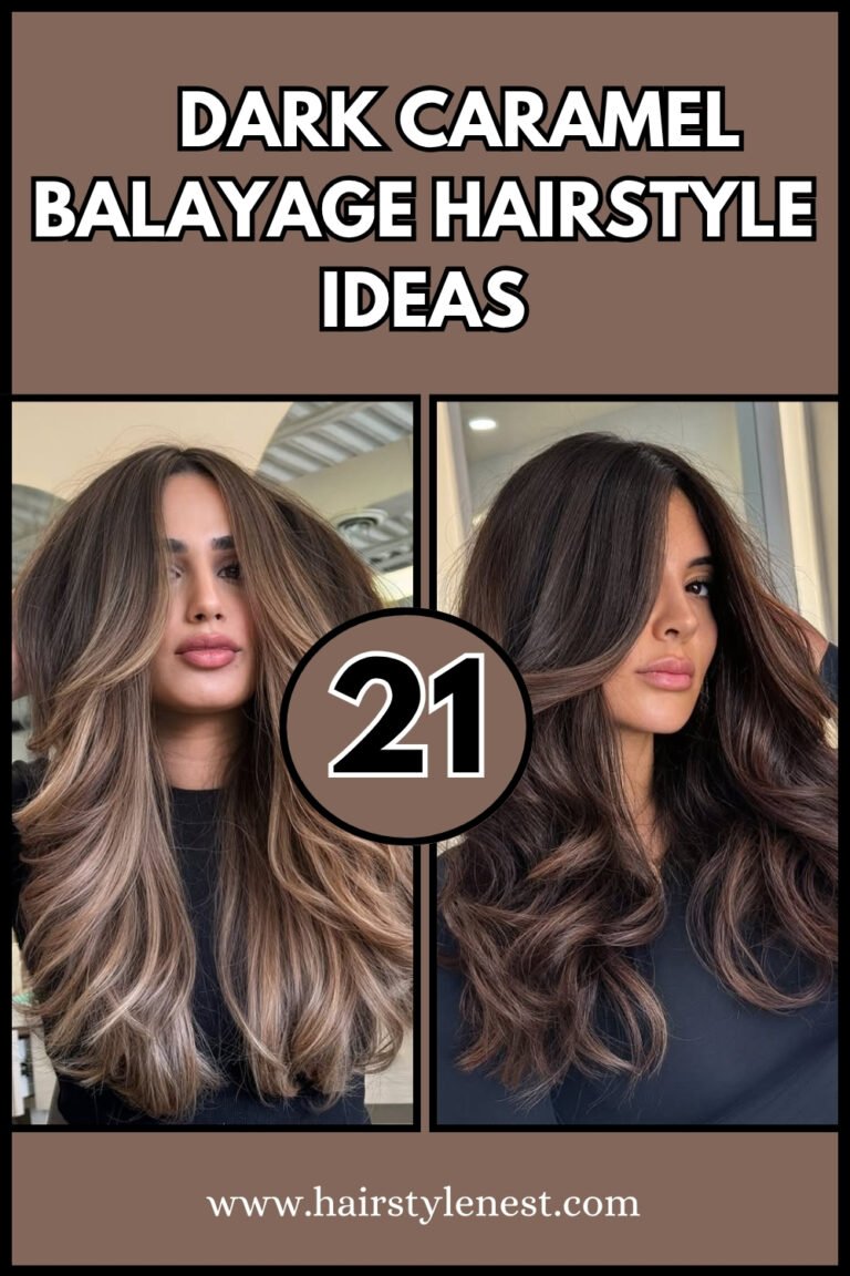 21 Ultimate Guide to Dark Caramel Balayage Hairstyle Ideas