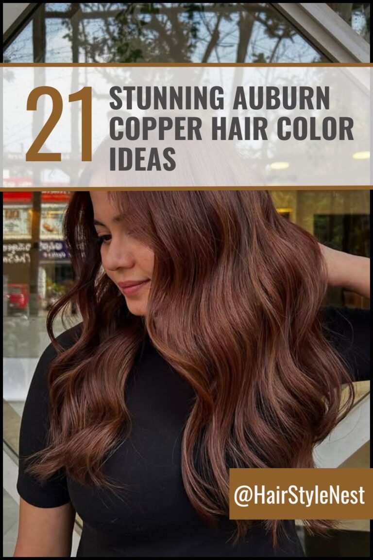 21+ Stunning Auburn Copper Hair Color Ideas