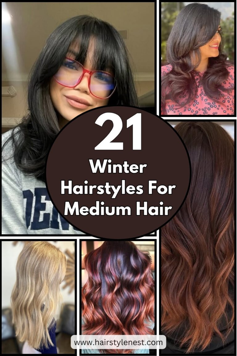 21 Winter Hairstyles For Medium Hair
