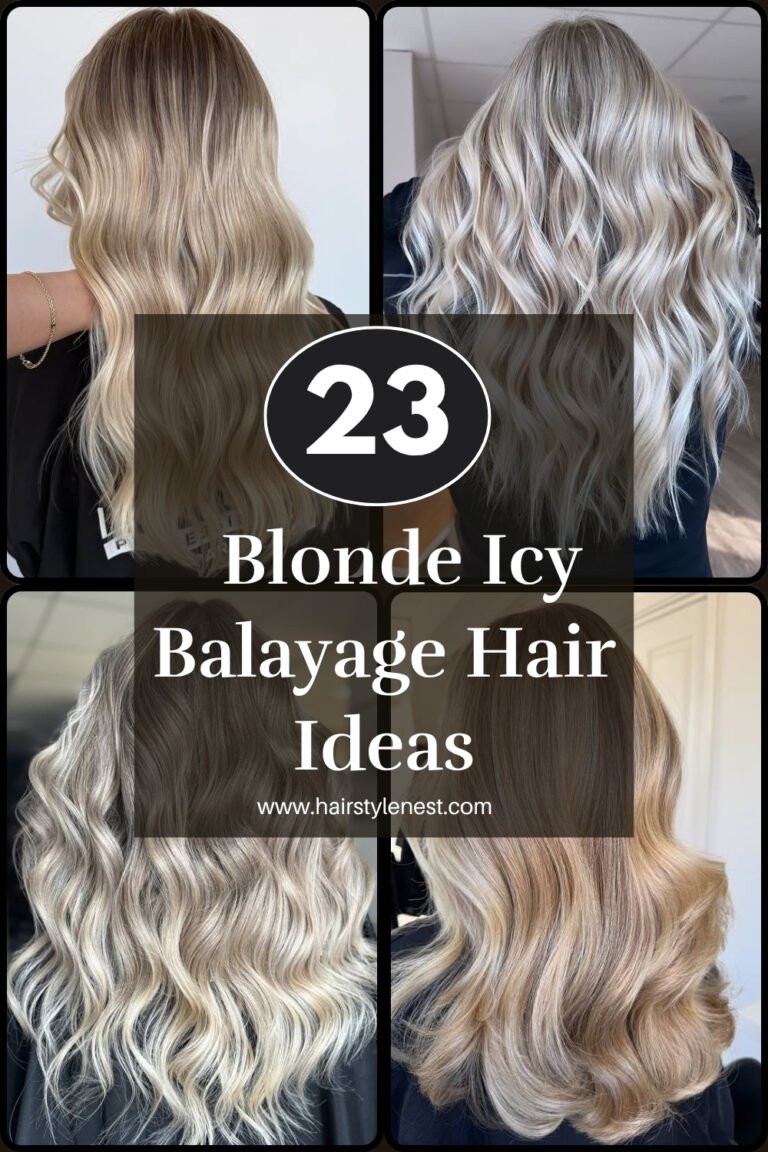 23 Coolest Icy Blonde Balayage Hair Ideas