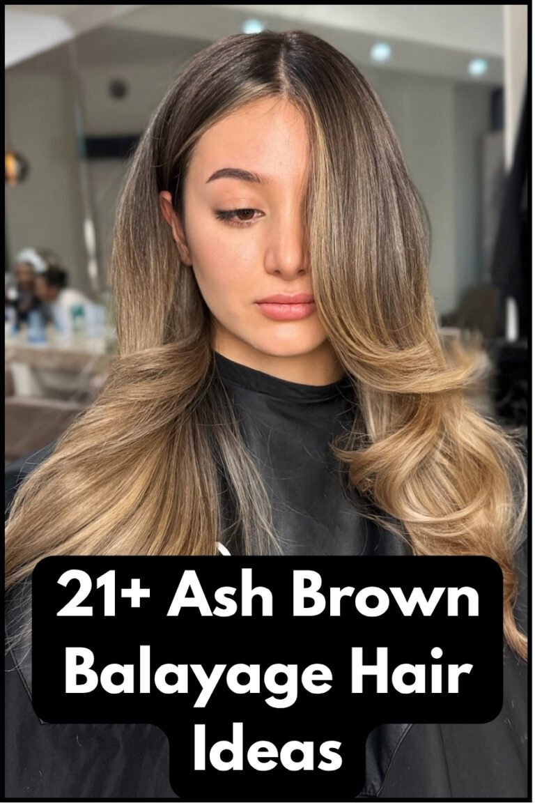 20+ Ash Brown Balayage Hair Color Ideas