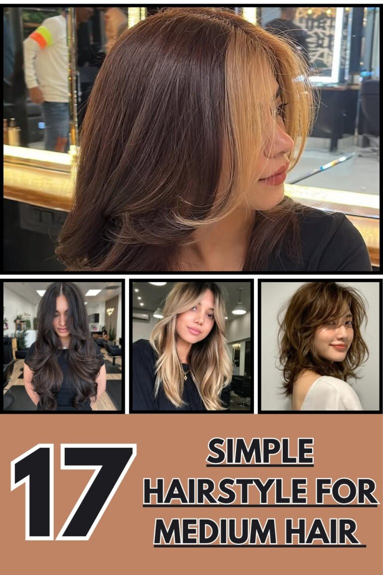 17 Simple Hairstyles For Medium Hair