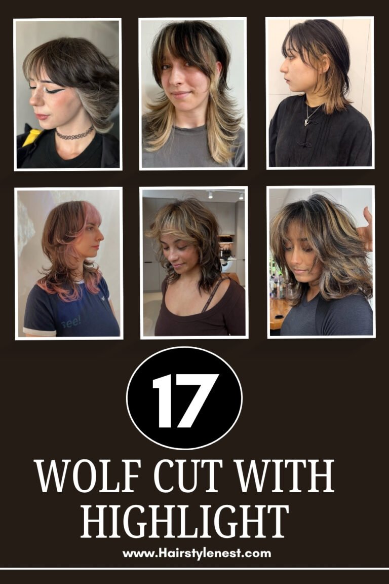 17 Wolf Cut With Highlight