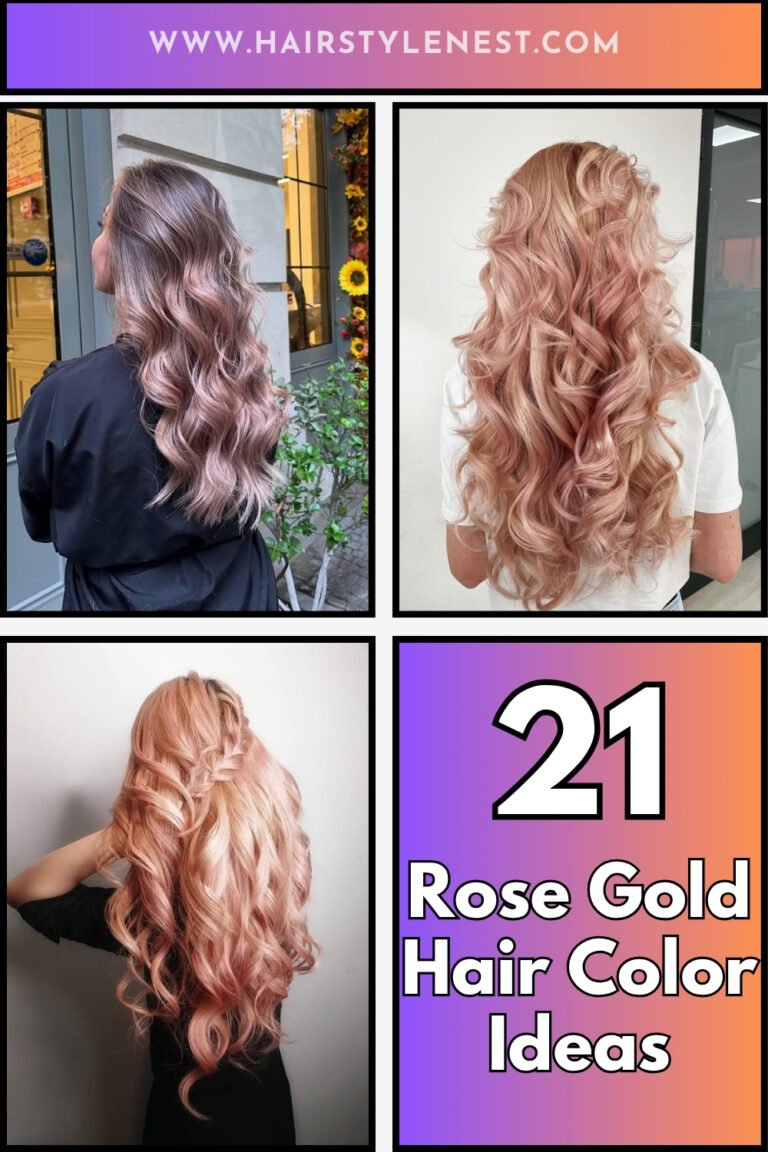 21 Curly Rose Gold Hairstyle Ideas