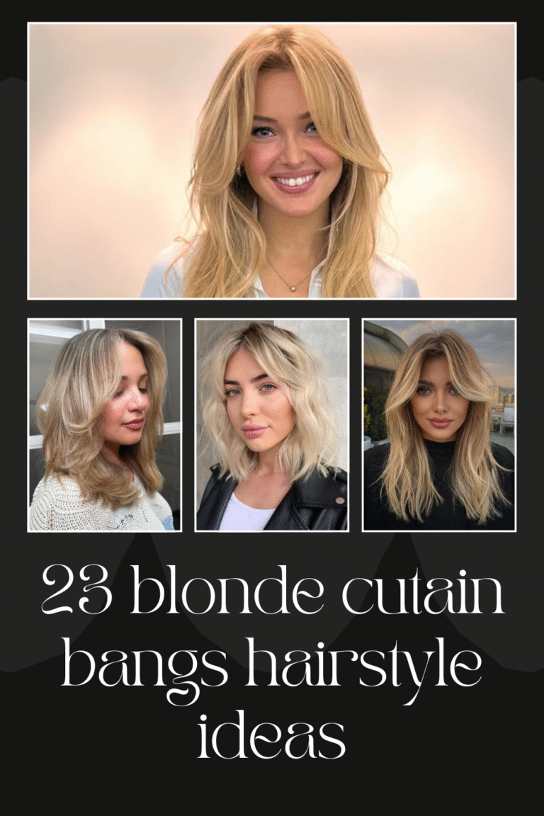 23 Blonde Curtain Bangs Hairstyles Ideas