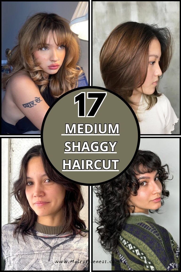 17 Medium Shaggy Haircut