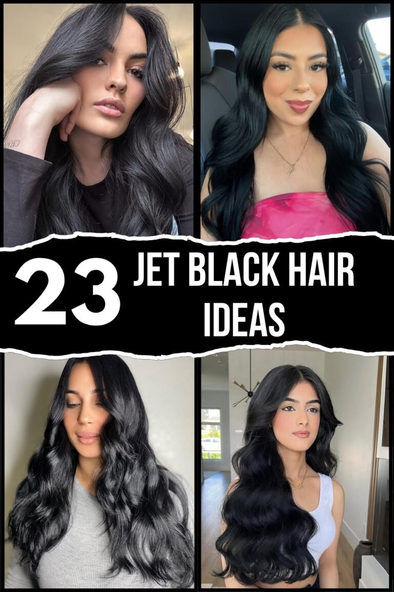23 Stunning Jet Black Hair Ideas