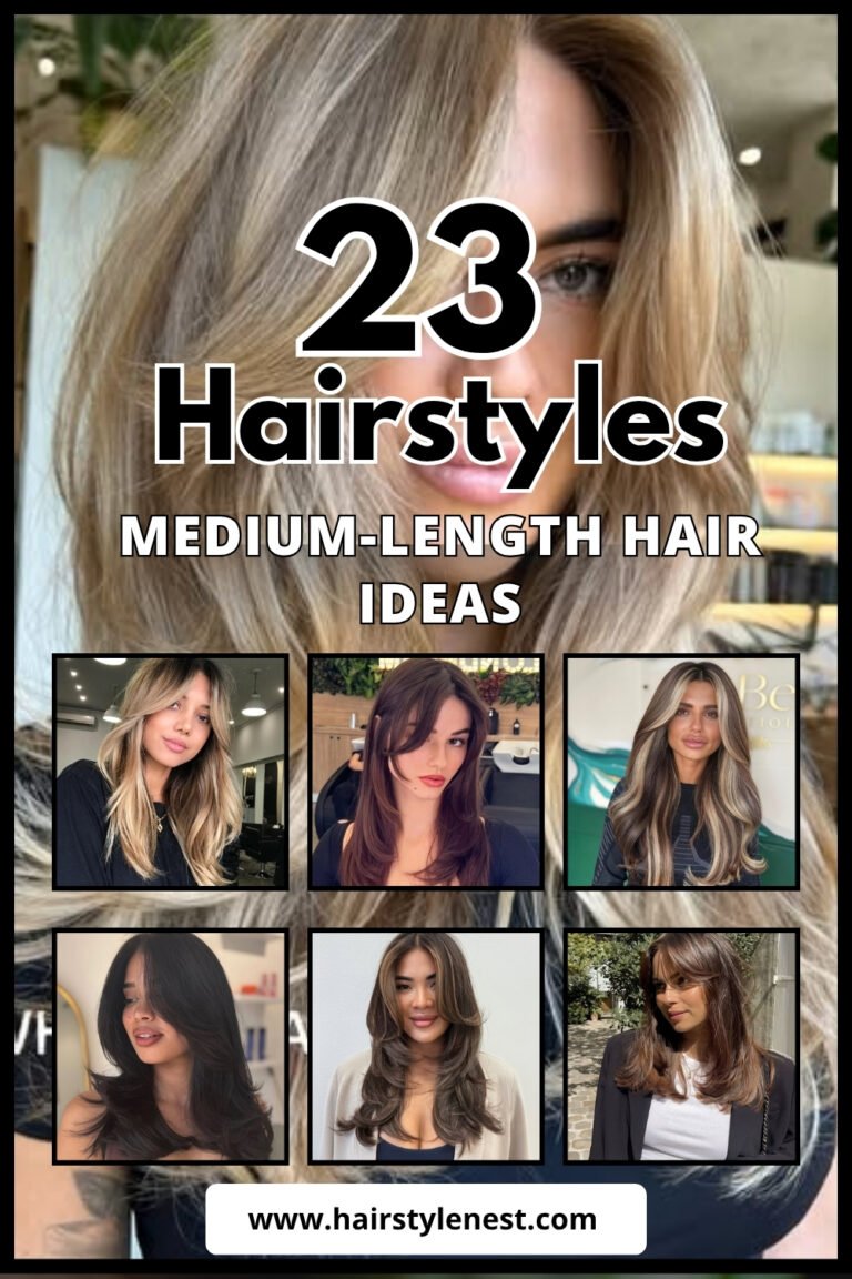 23 Hairstyles for Medium Length Hair Ideas