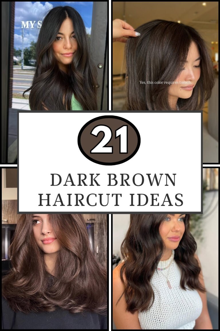 21 Dark Brown Haircut Ideas
