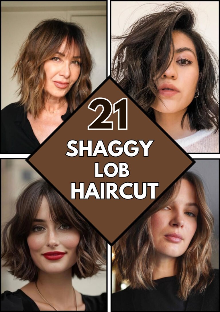 21 Shaggy Lob Haircut