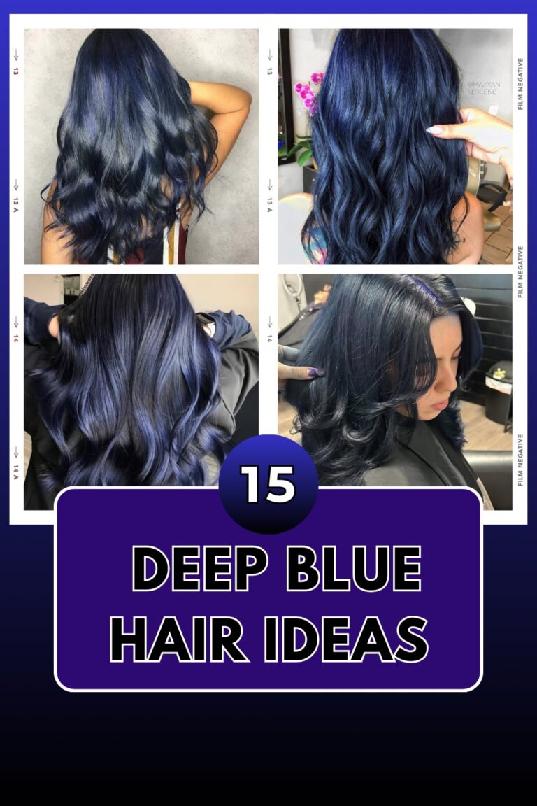 15 Deep Blue Hair