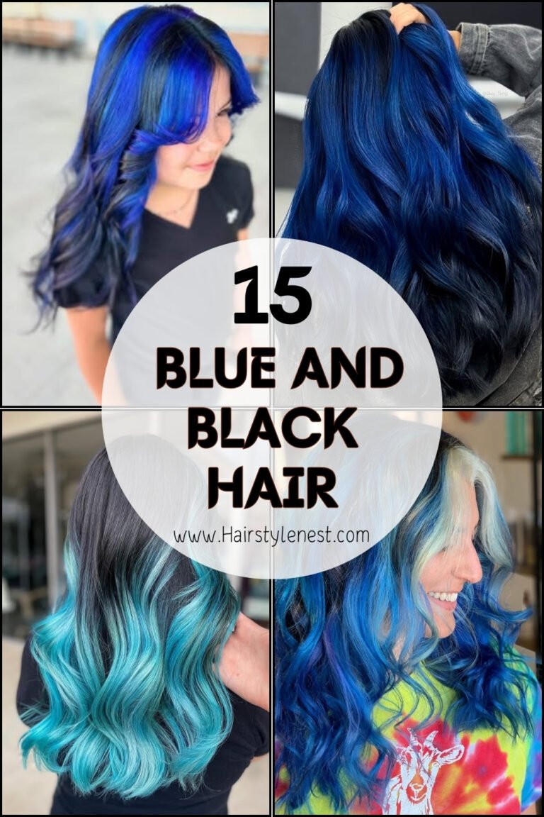 15 Blue And Black Hair