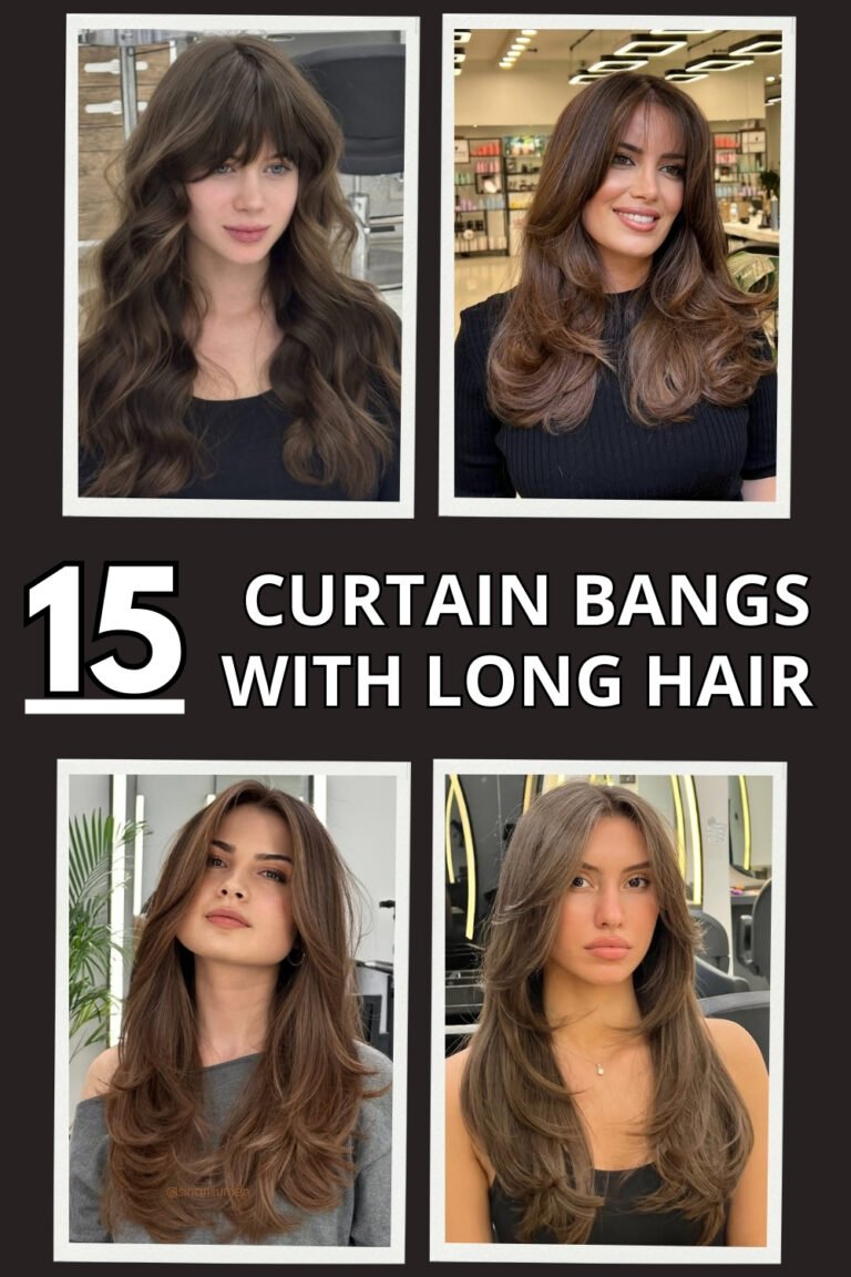 15 Curtain Bangs With Long Hairs