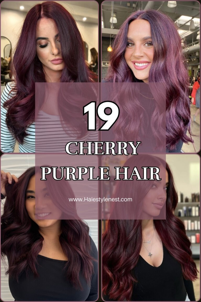 19 Cherry Purple Hair