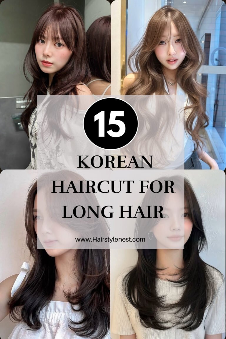 15 Korean Haircut For Long Hair