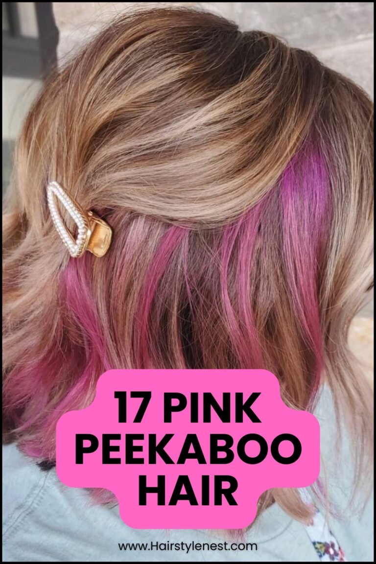 17 Pink Peekaboo Hair