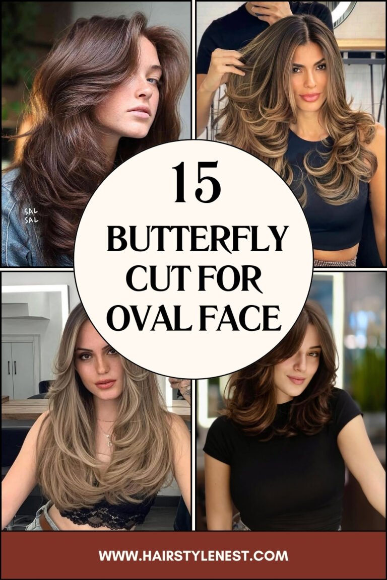 15 Butterfly Cut For Oval Face