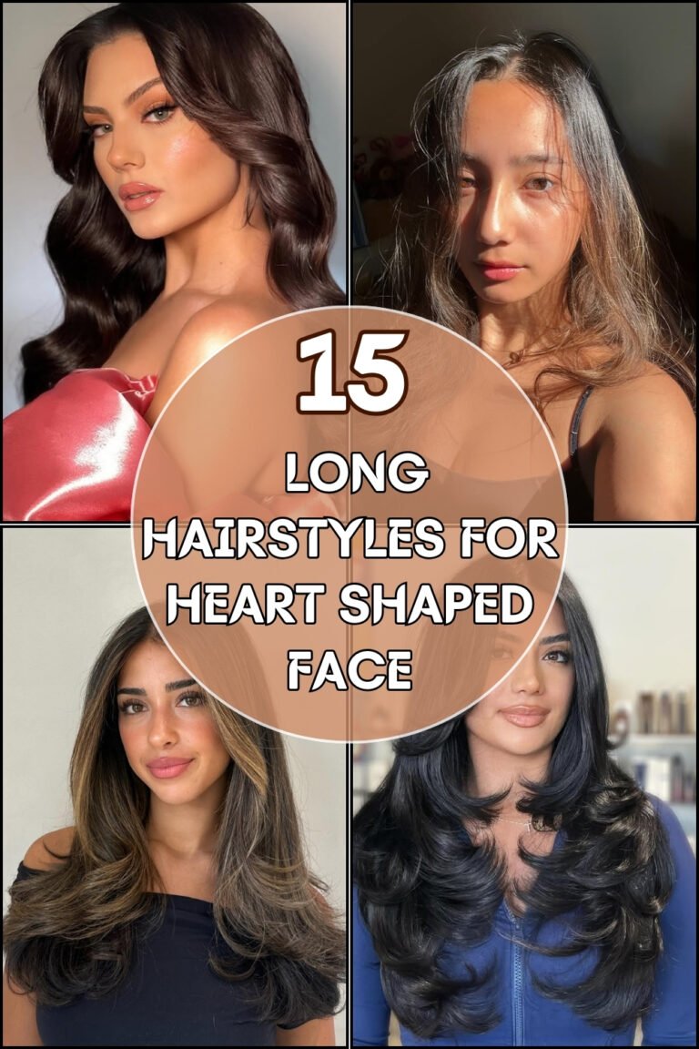 15 Long Hairstyles For Heart Shaped Face