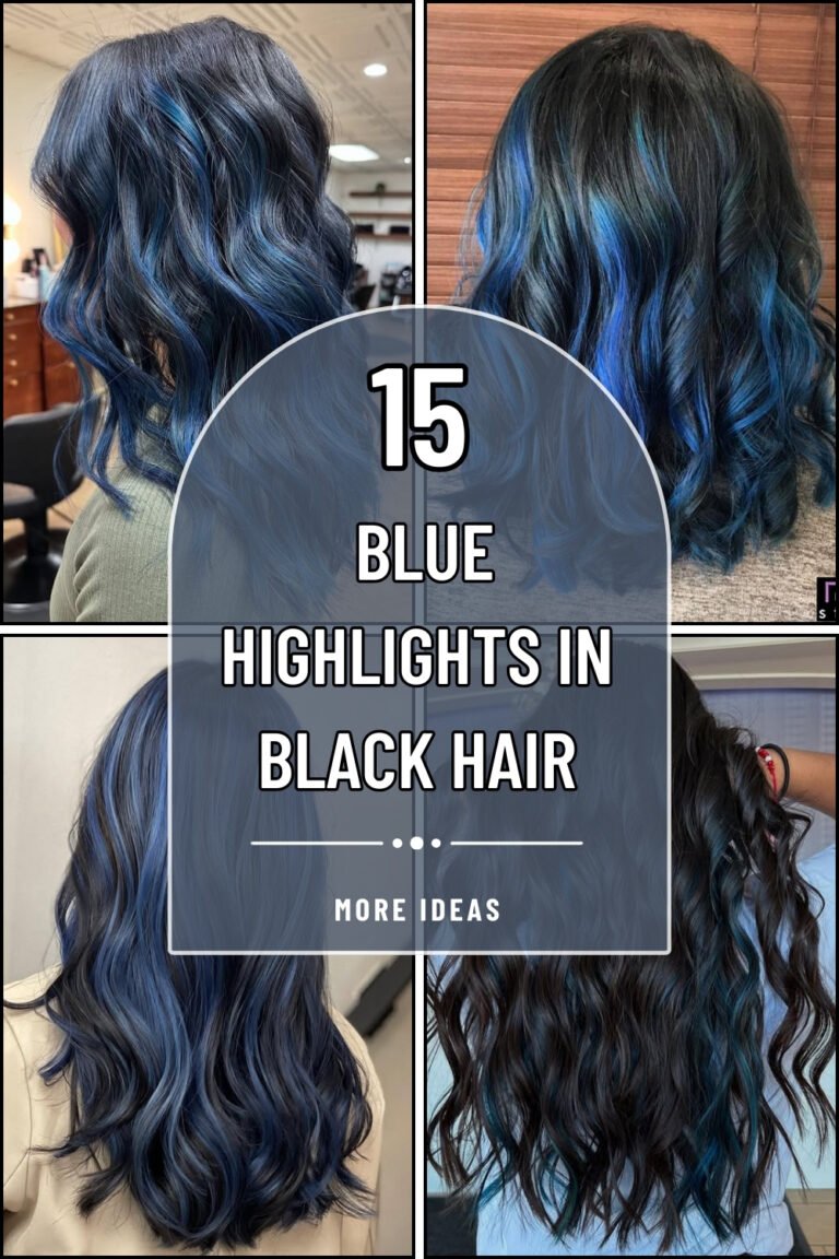 15 Blue Highlights In Black Hair