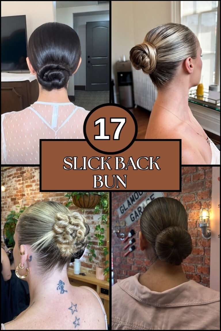 17 Slick Back Bun
