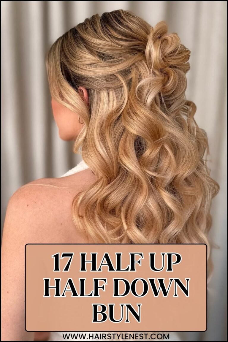 17 Half Up Half Down Bun