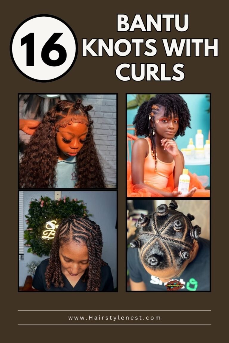 16 Bantu Knots With Curls
