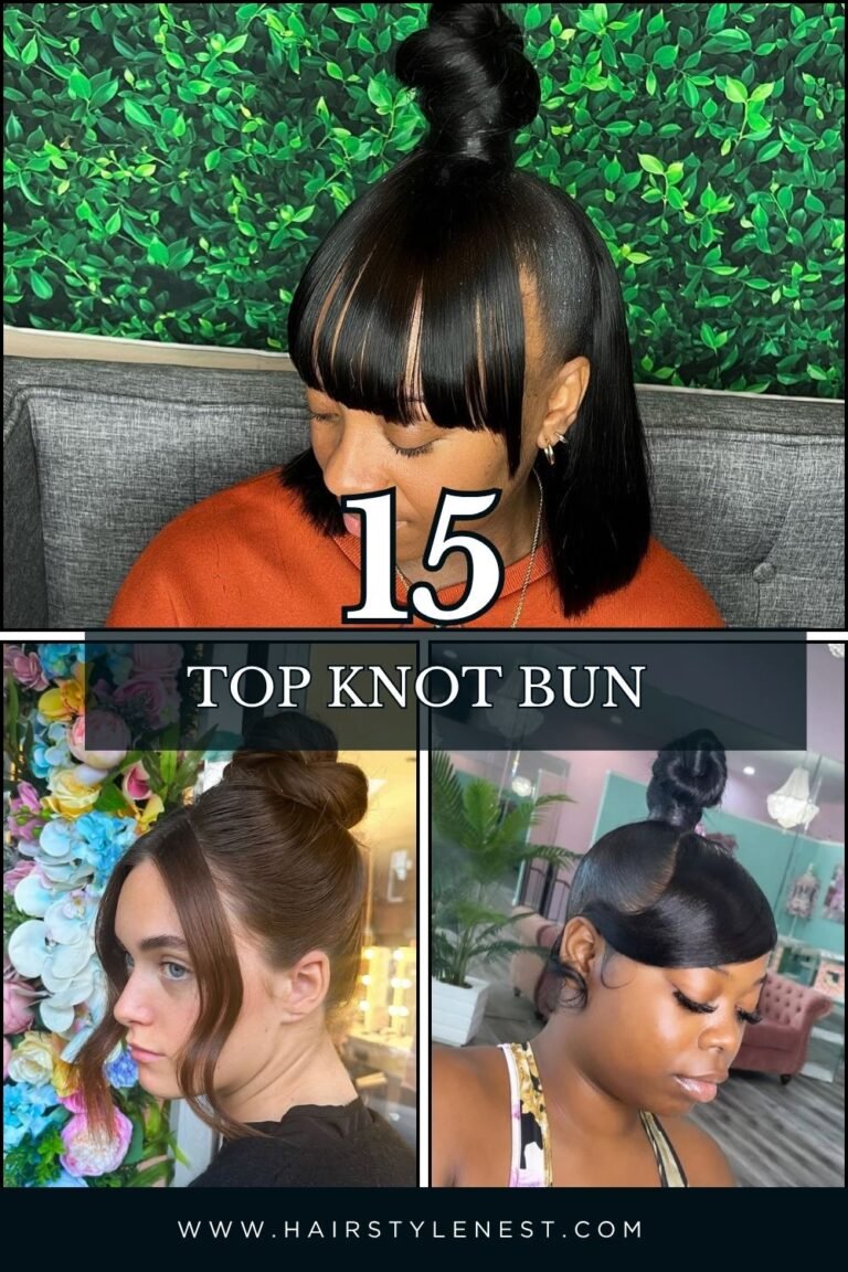 15 Top Knot Bun