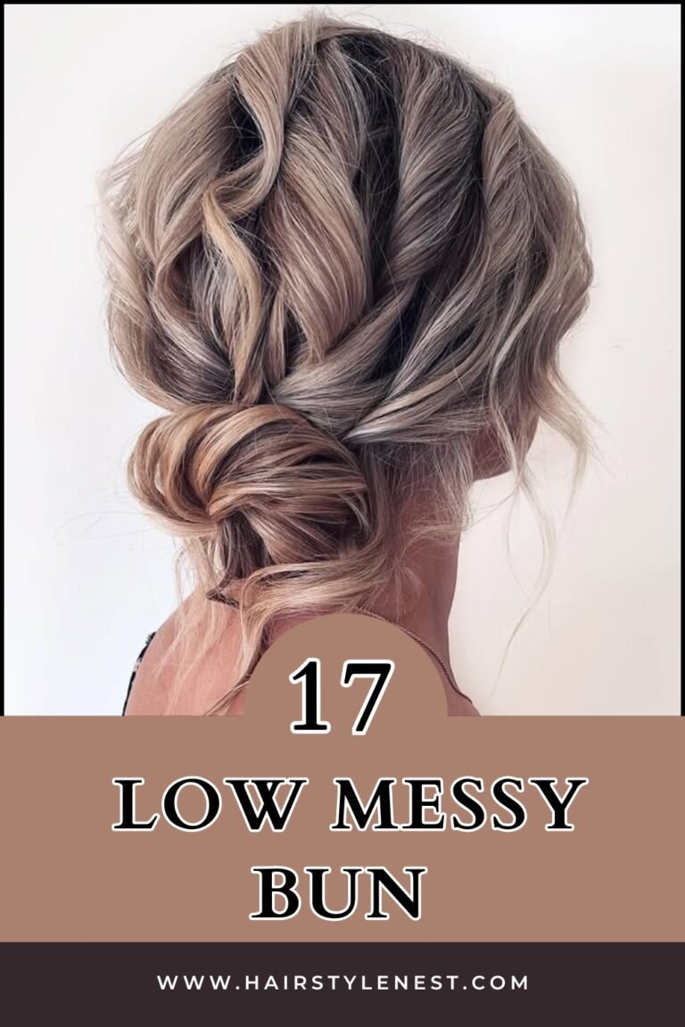 17 Low Messy Bun