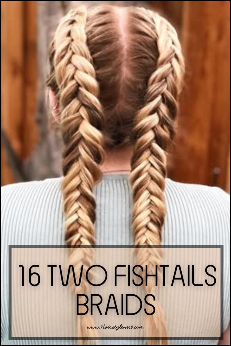 16 Two Fishtails Braids