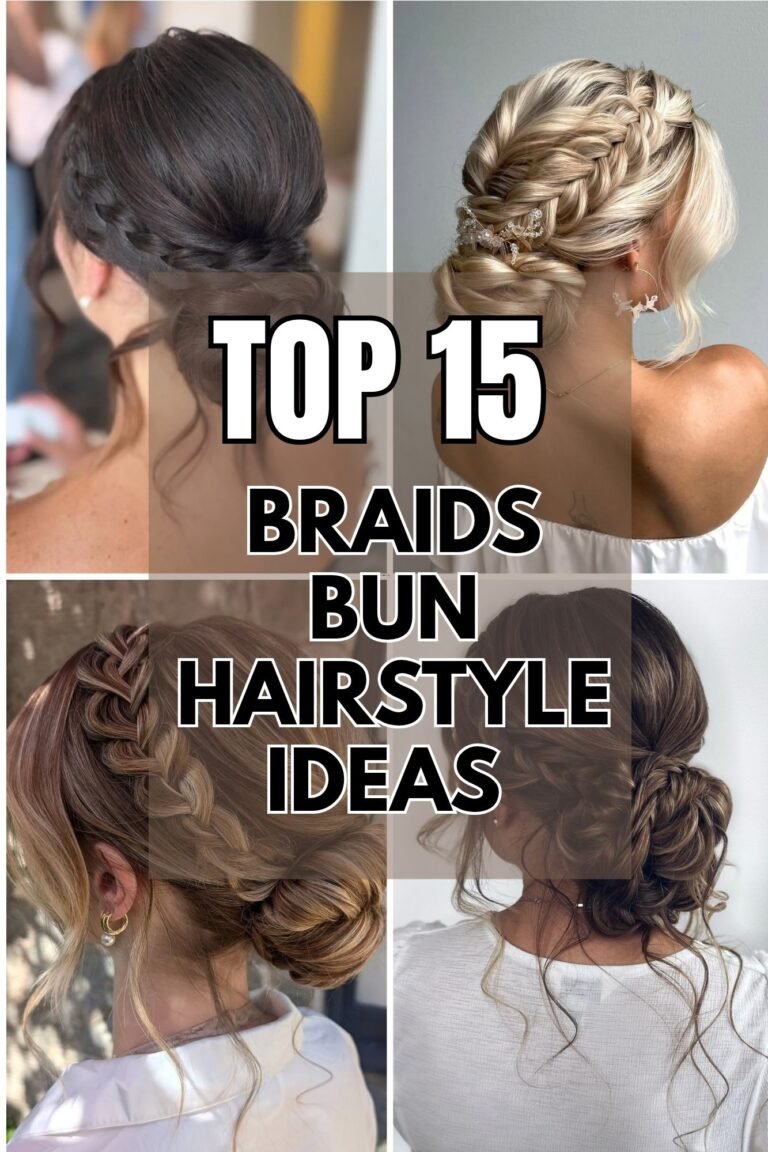 15 Braided Bun Hairstyles for a Stylish and Elegant Look