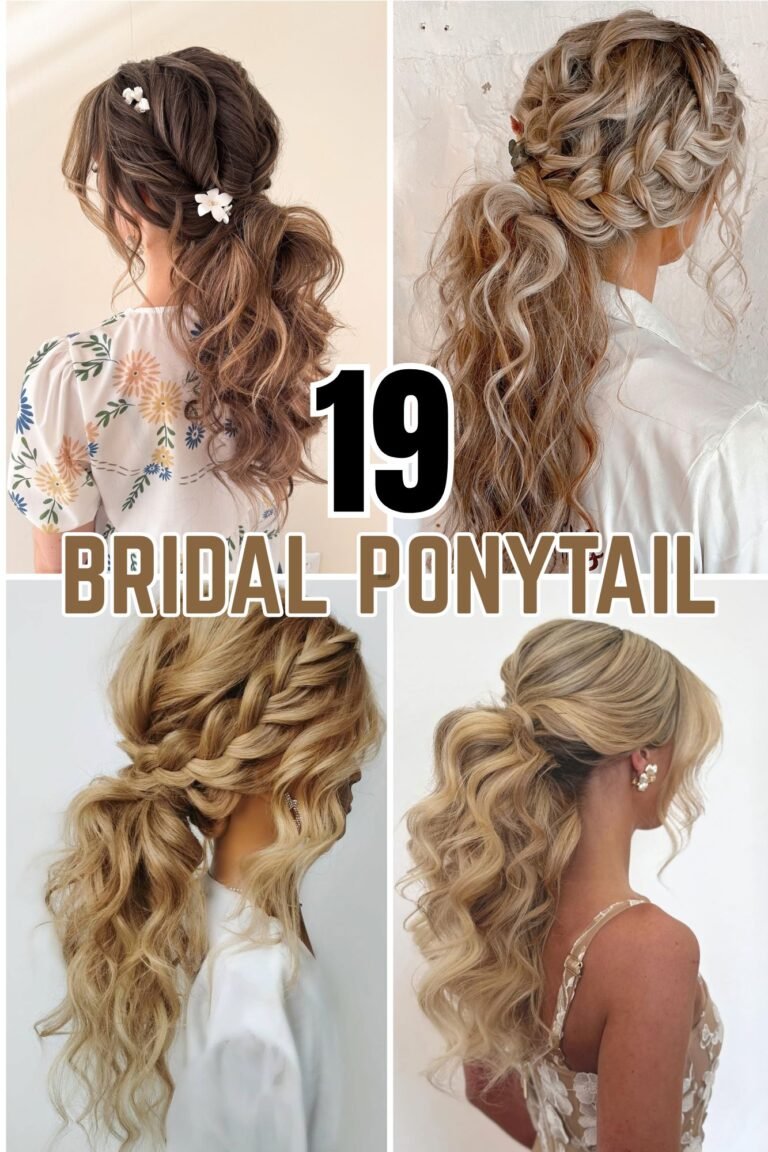 19 Bridal Ponytail Hairstyles for a Beautiful Wedding Look