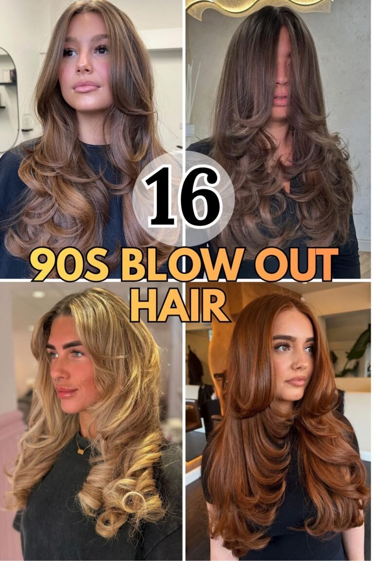 16 90s Blowout Hair Ideas for a Voluminous, Retro-Inspired Look