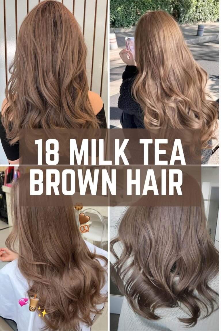 18 Milk Tea Brown Hair Ideas for a Soft and Elegant Look