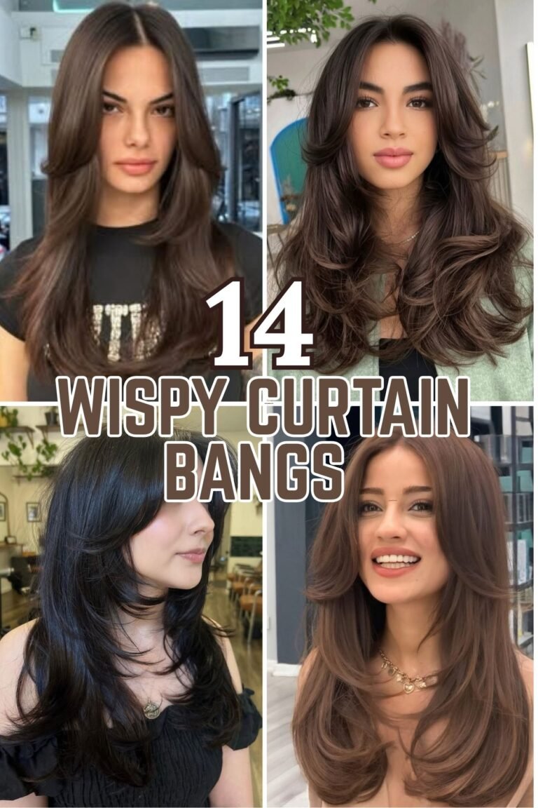 14 Wispy Curtain Bangs Hairstyles for a Soft, Flattering Look