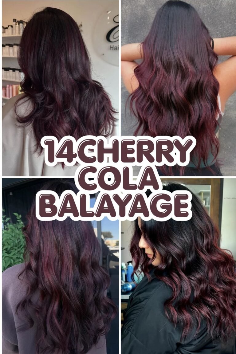14 Cherry Cola Balayage Hair Color Ideas for a Rich, Glossy Look