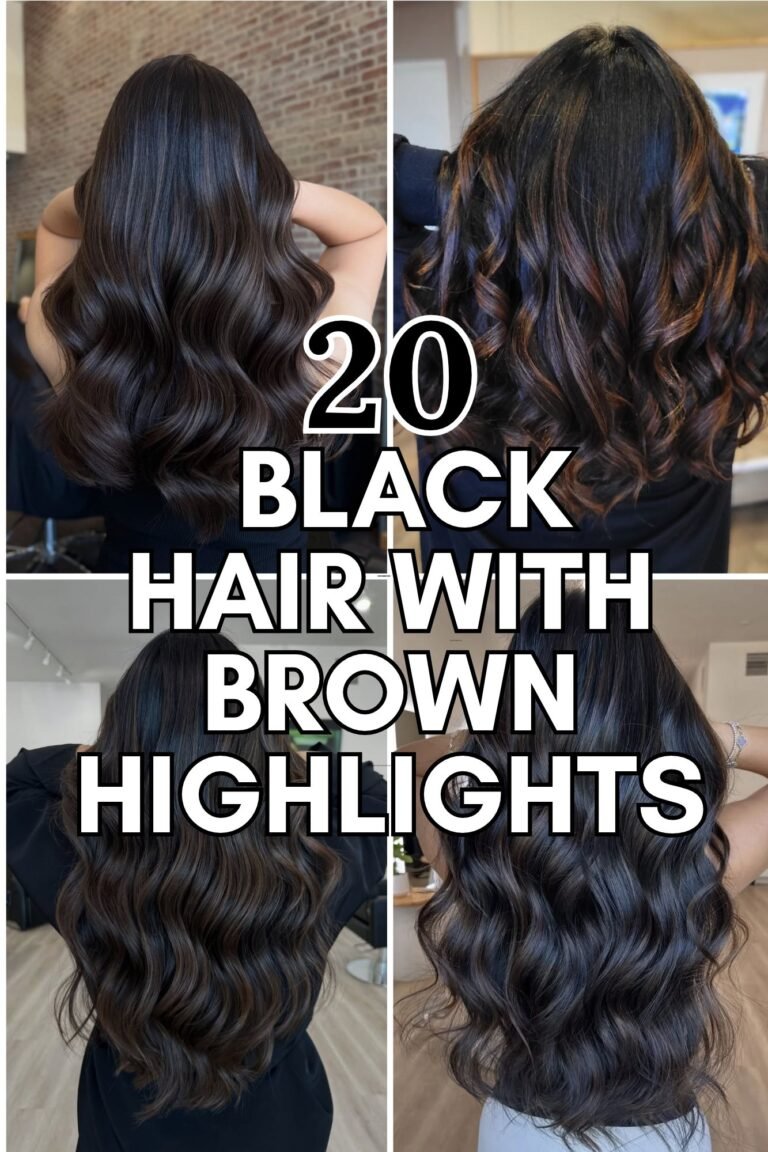 20 Black Hair with Brown Highlights Ideas for a Rich, Dimensional Look