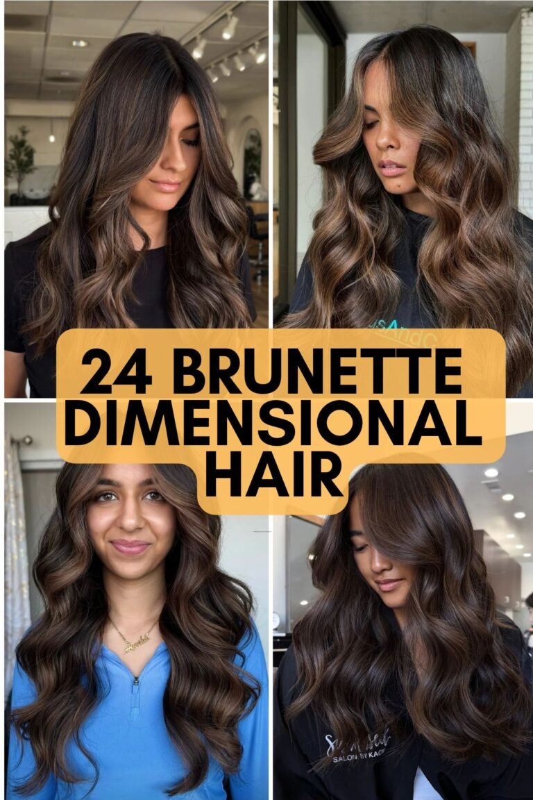 24 Brunette Dimensional Hair Color Ideas for a Rich, Glossy Look