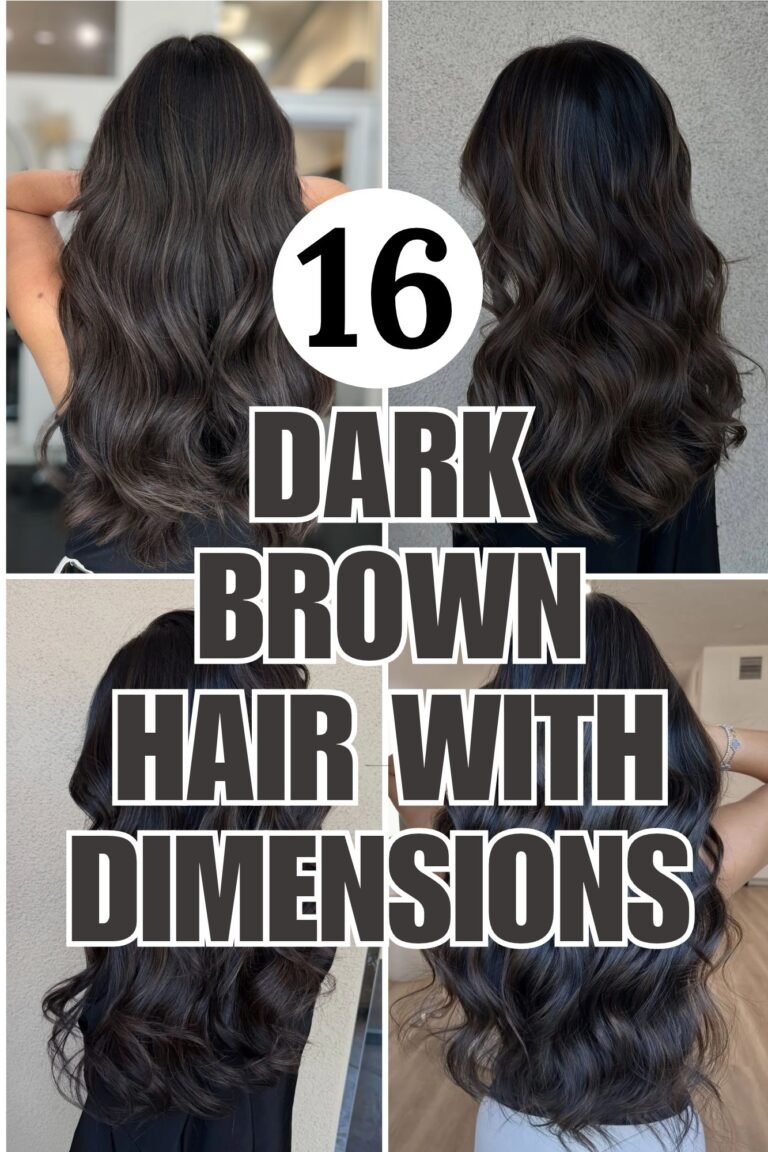 16 Dark Brown Hair with Dimension Ideas for a Rich, Glossy Look