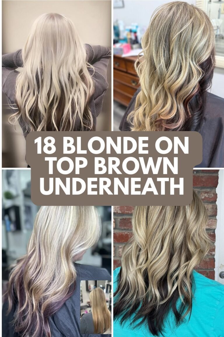18 Blonde on Top Brown Underneath Hair Color Ideas